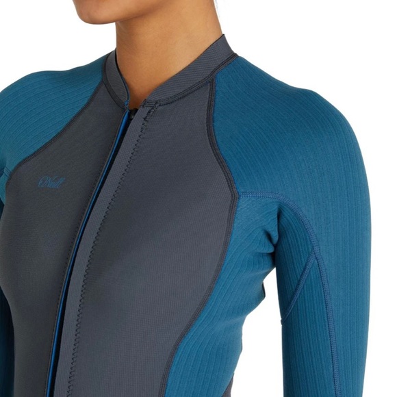 O’NEILL BLUEPRINT 2MM FRONT ZIP LS WOMENS SPRINGSUIT SURF-SUIT - Picture 5 of 10